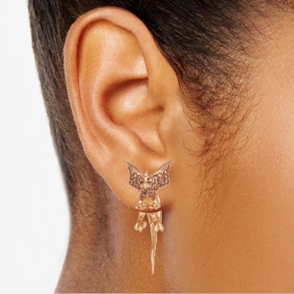 Simply Vera - Vera Wang Gold Tone Dragon Front-Back earrings NWT - Picture 2 of 7